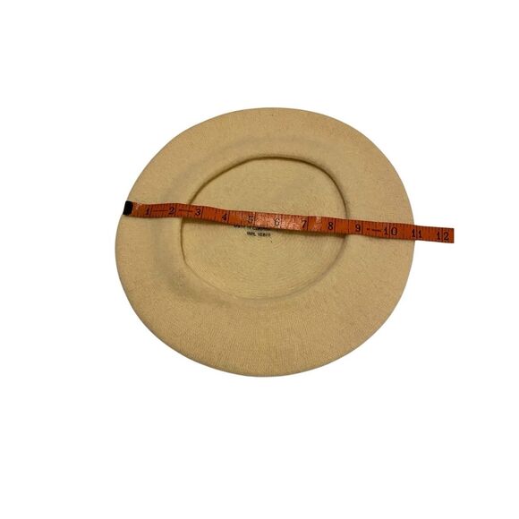 Cream Beret Winter Hat European Formal Classy Quiet Luxury Fall Wool Snow French - Picture 4 of 6